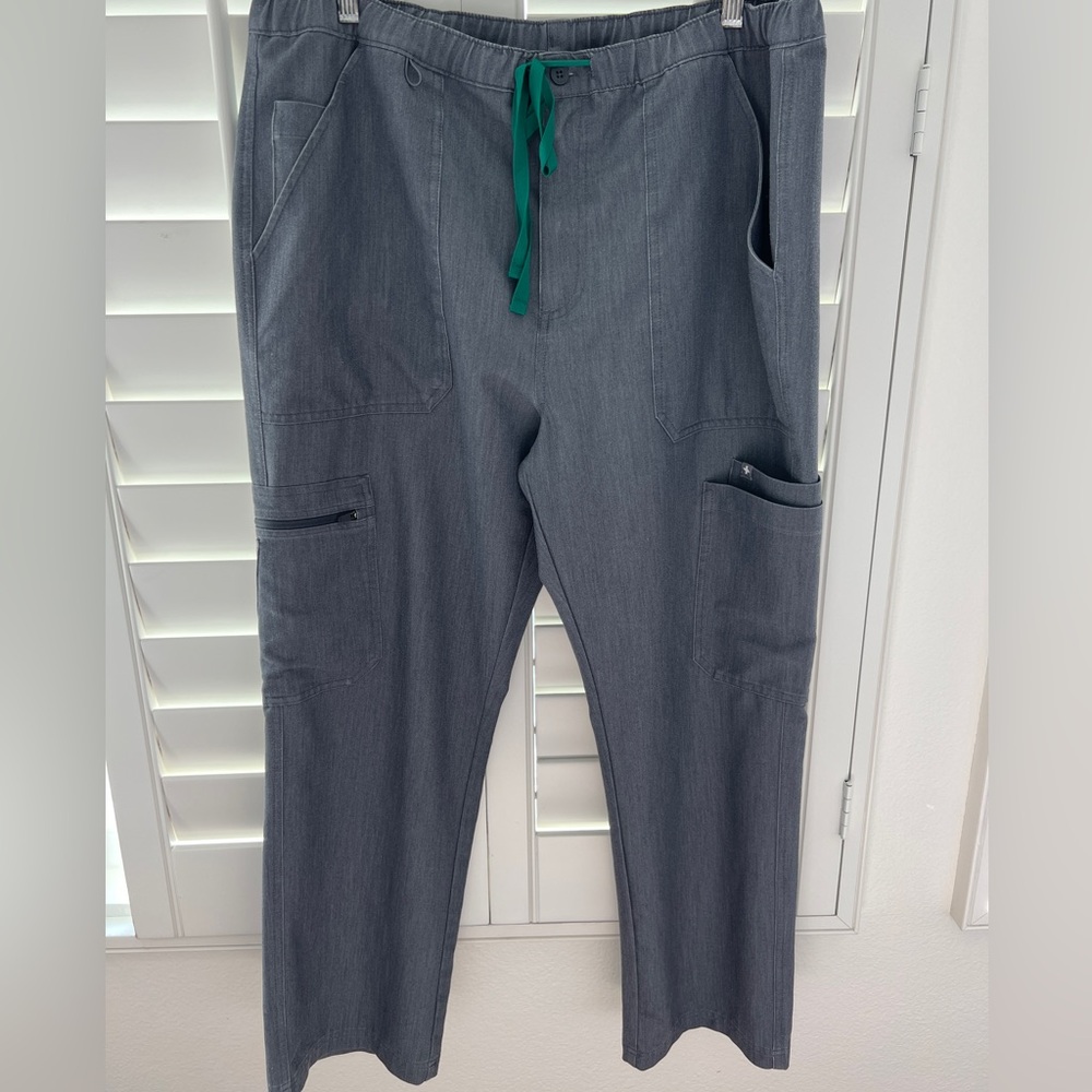 Figs Gray Cargo Pants with Relaxed Fit